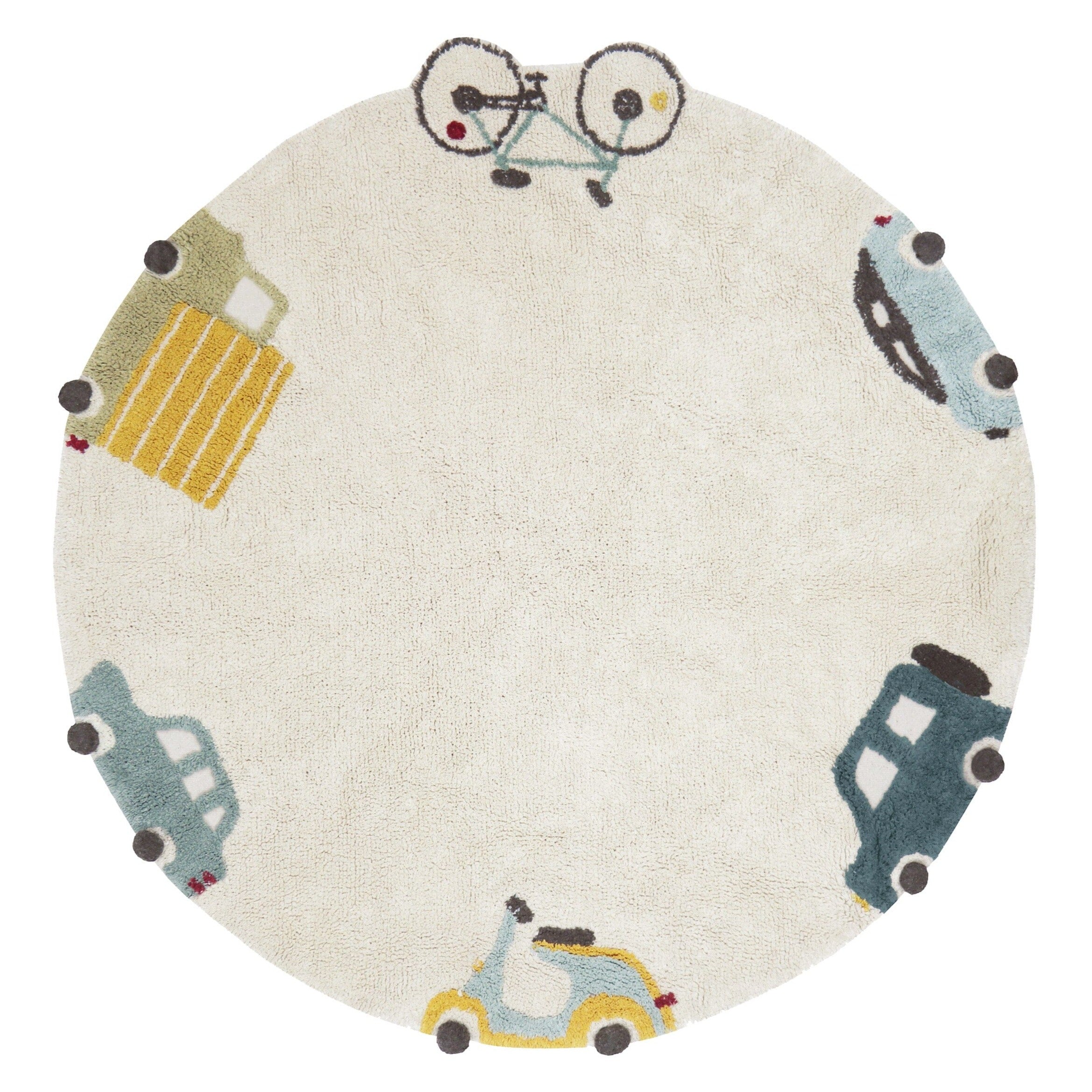 Lorena Canals Washable Rug - Wheels- Strolleria