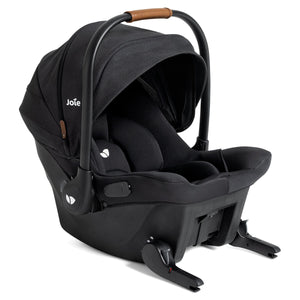 Shale Joie Mint Latch Baseless Infant Car Seat - Three-Quarter Angle with Latch Base | Strolleria
