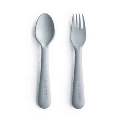 Mushie Dinnerware Fork and Spoon Set