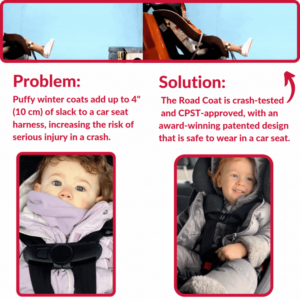 Onekid Car Seat Coat | The Road Coat Down - Safari Print- Strolleria