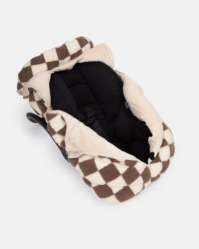 7AMEnfant Car Seat Cocoon - Checker Berber