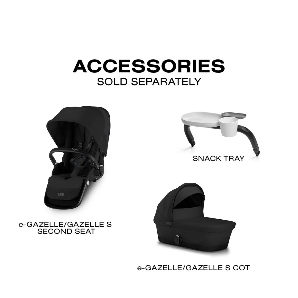 CYBEX eGazelle S Electronic Stroller + Cot Travel System- Strolleria