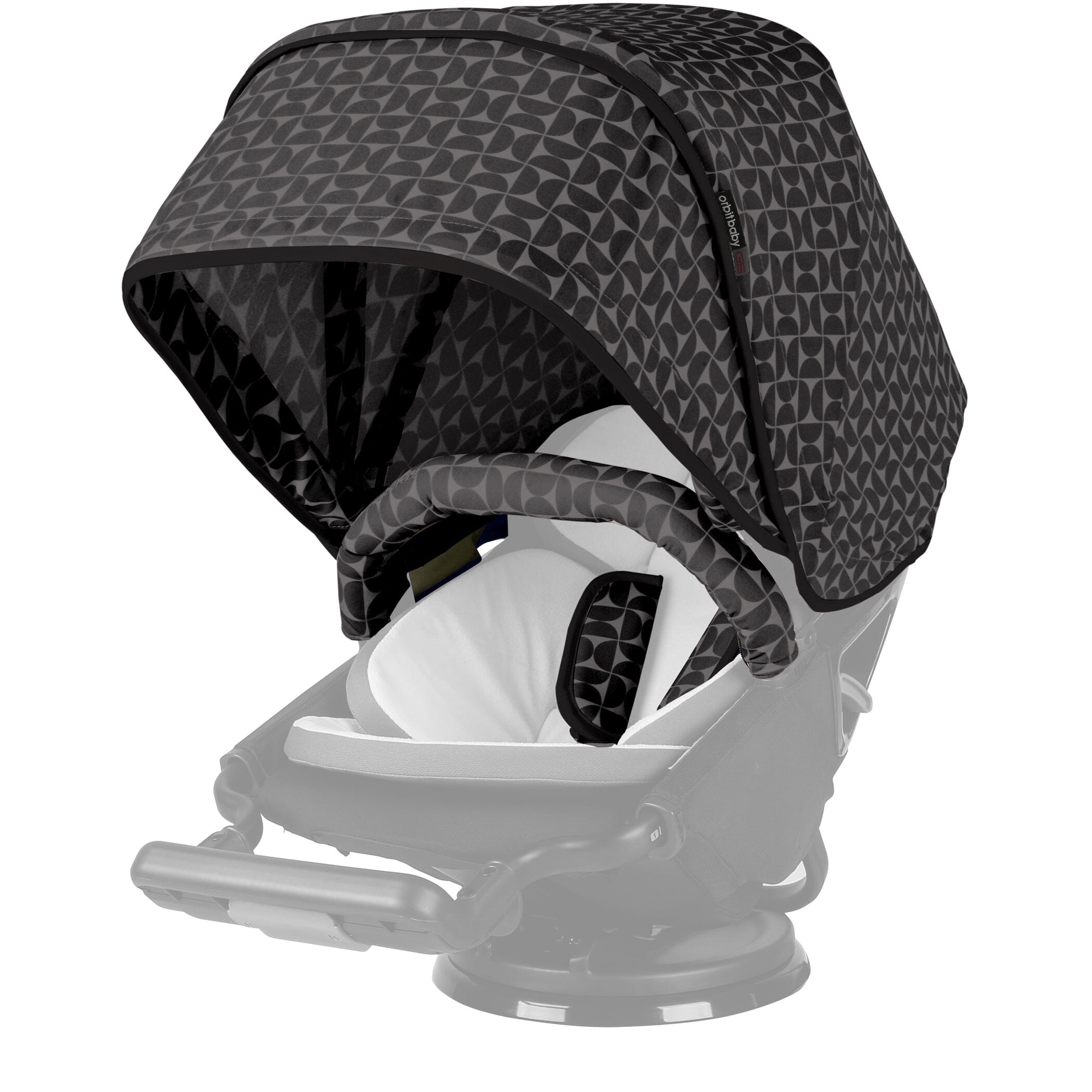 Orbit Baby Stroller Canopy in Mosaic Black- Strolleria