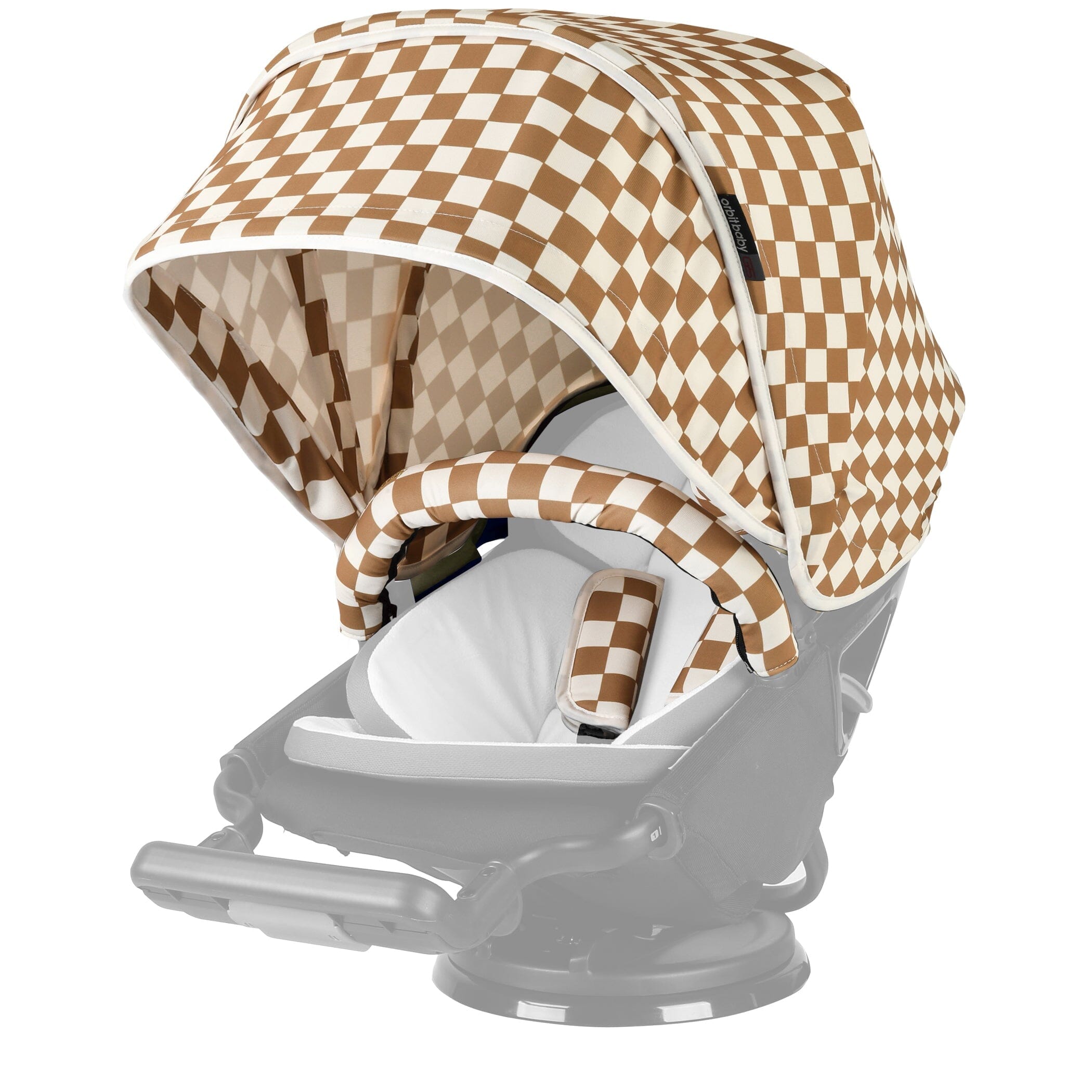 Orbit Baby Stroller Canopy in Chestnut Check- Strolleria