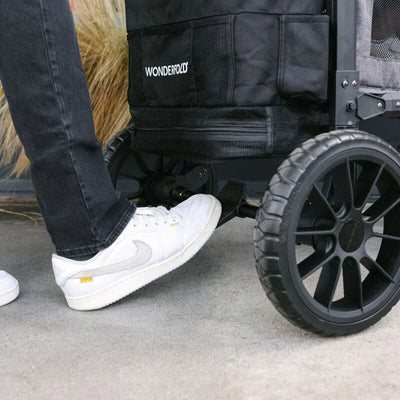 WonderFold W4 Luxe Pro 4-Seater Stroller Wagon - Jet Black