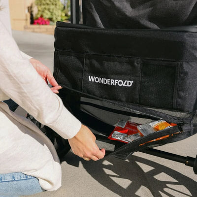 WonderFold W4 Luxe Pro 4-Seater Stroller Wagon - Jet Black