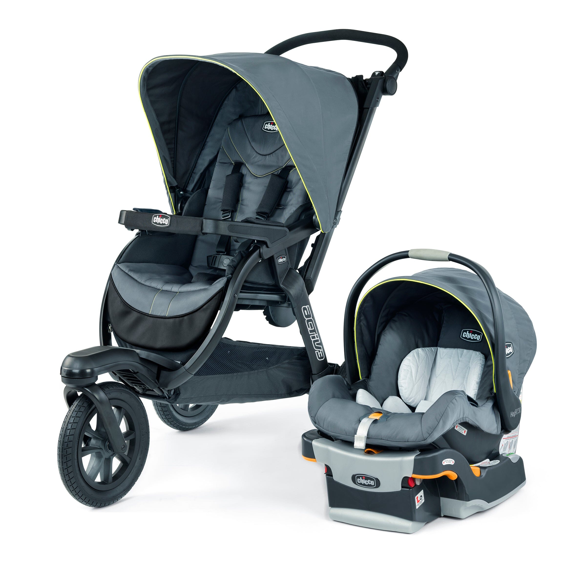 Chicco Activ3 Jogging Travel System - Solar - Strolleria