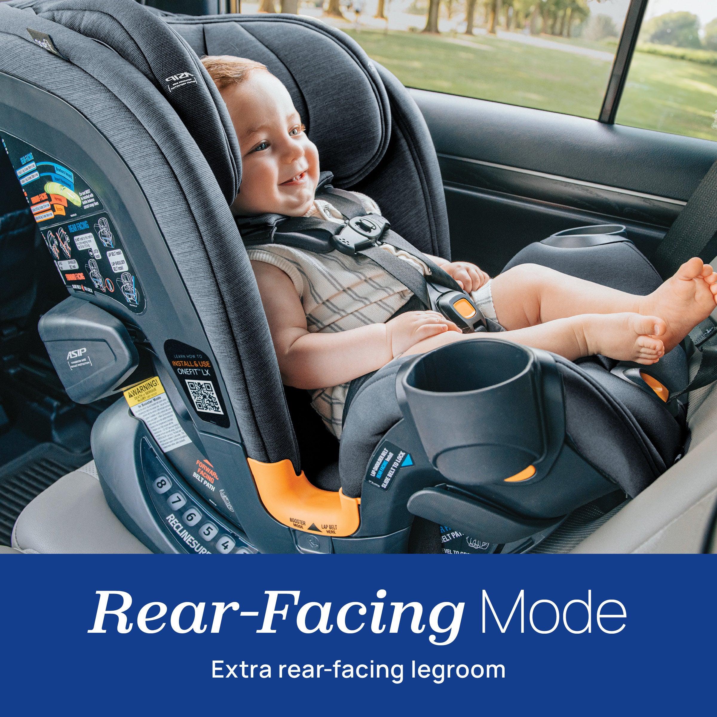 Chicco OneFit LX ClearTex All-in-One Car Seat- Strolleria