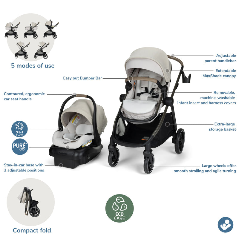 haltbarkeit maxi cosi Maxi Cosi Zelia Pro 5-in-1 Modular Travel System