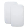 White Organic Cotton HALO BassiNest Fitted Sheets - Two Pack Flat Lay | Strolleria