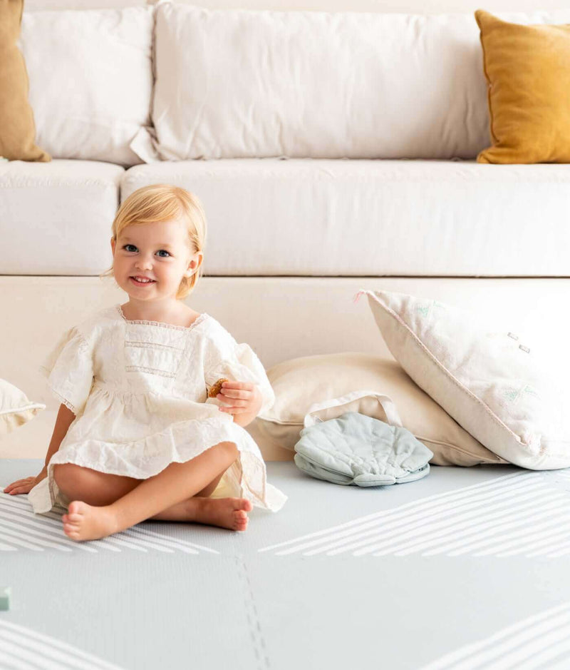 Toddlekind USA Haven Playmat in Sandy Lines - Stone