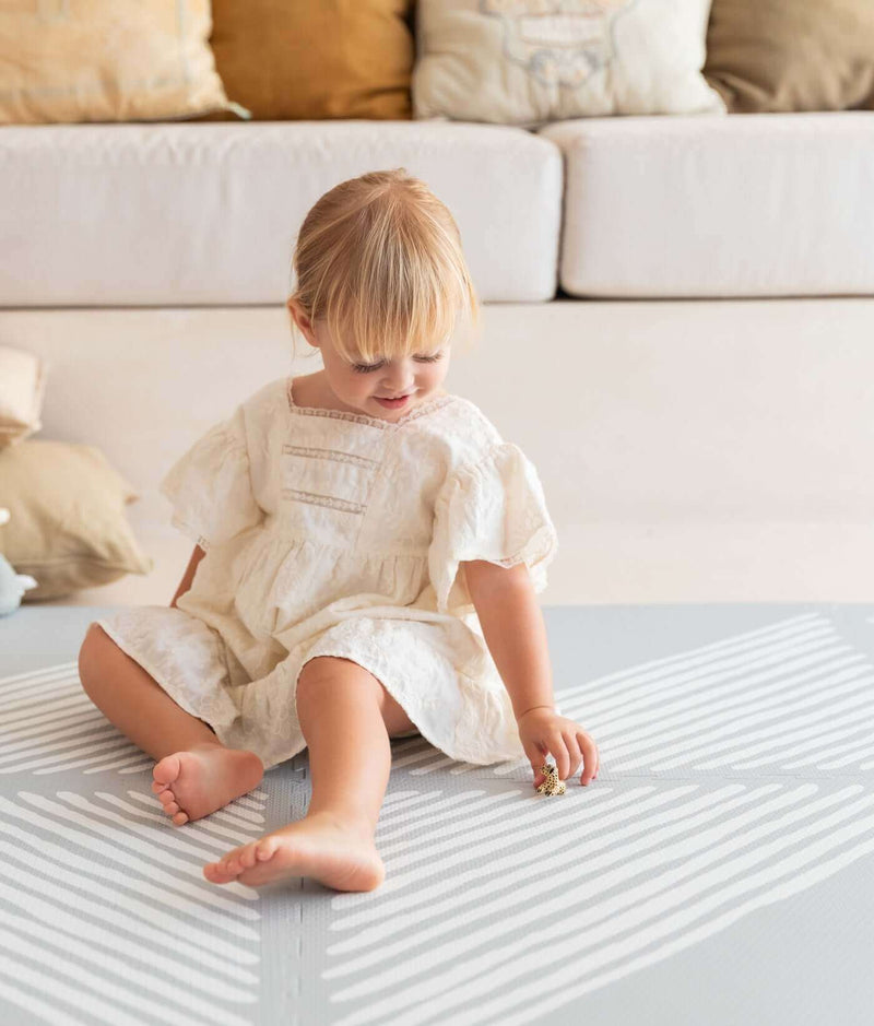 Toddlekind USA Haven Playmat in Sandy Lines - Stone