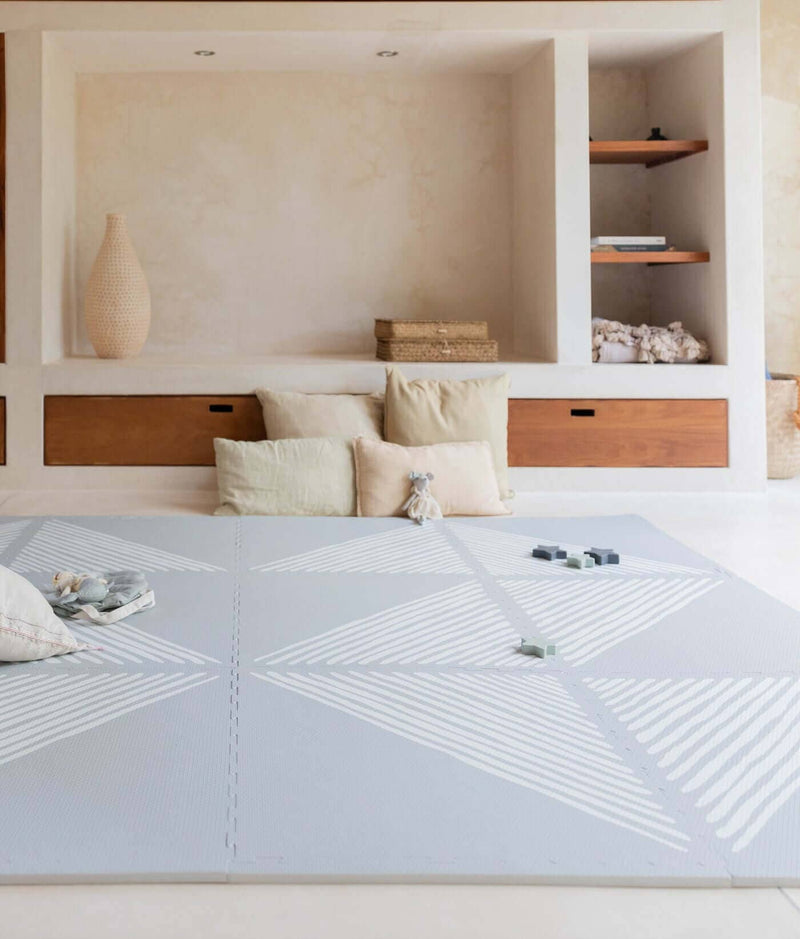Toddlekind USA Haven Playmat in Sandy Lines - Stone