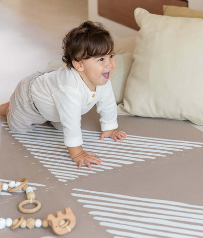 Toddlekind USA Haven Playmat in Sandy Lines - Tan