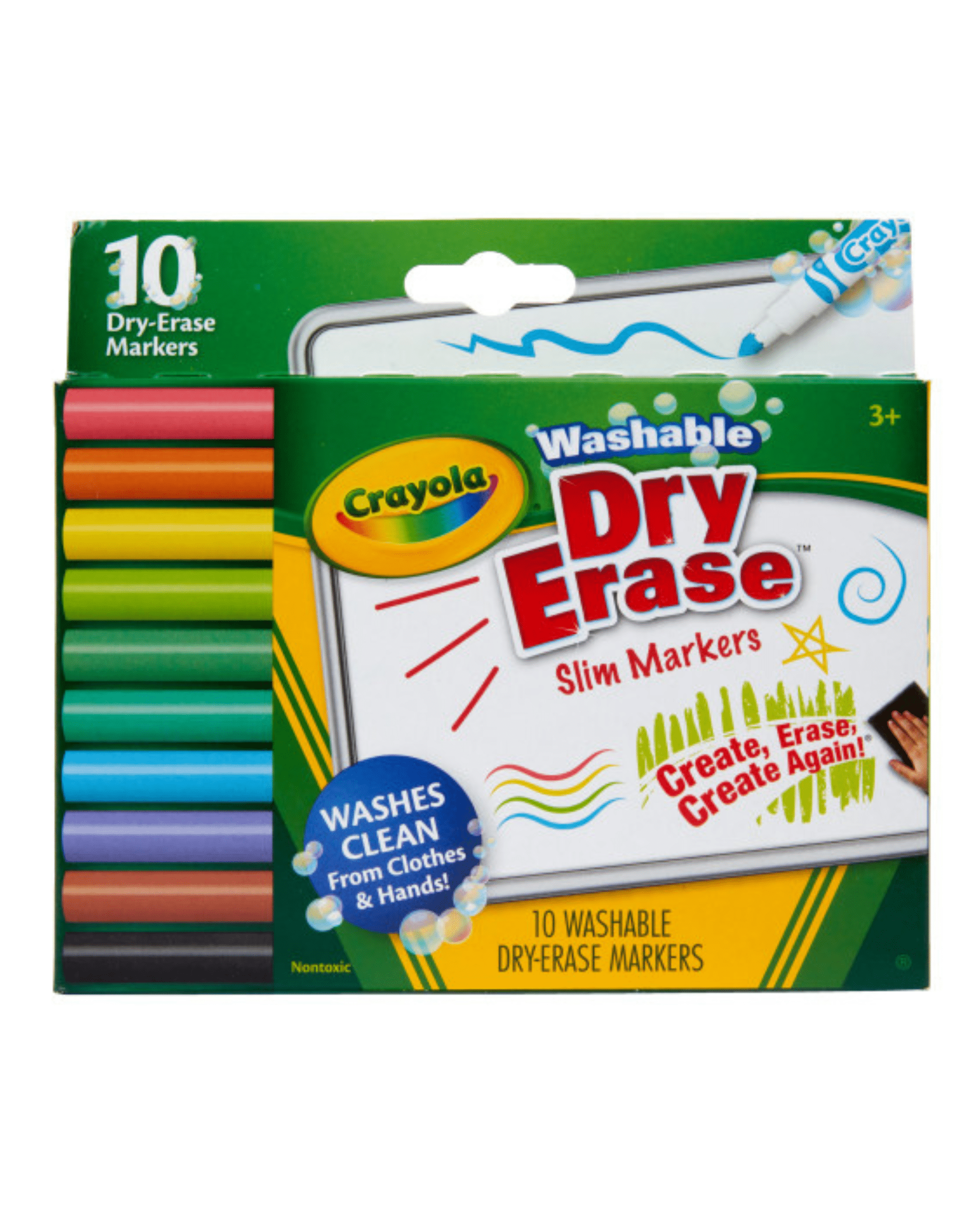 UnbuckleMe® Crayola Washable Dry-Erase Markers (10 pack)- Strolleria