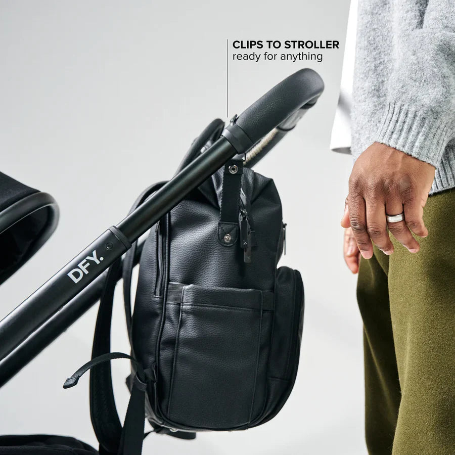 DFY R1 Diaper Backpack - Black- Strolleria