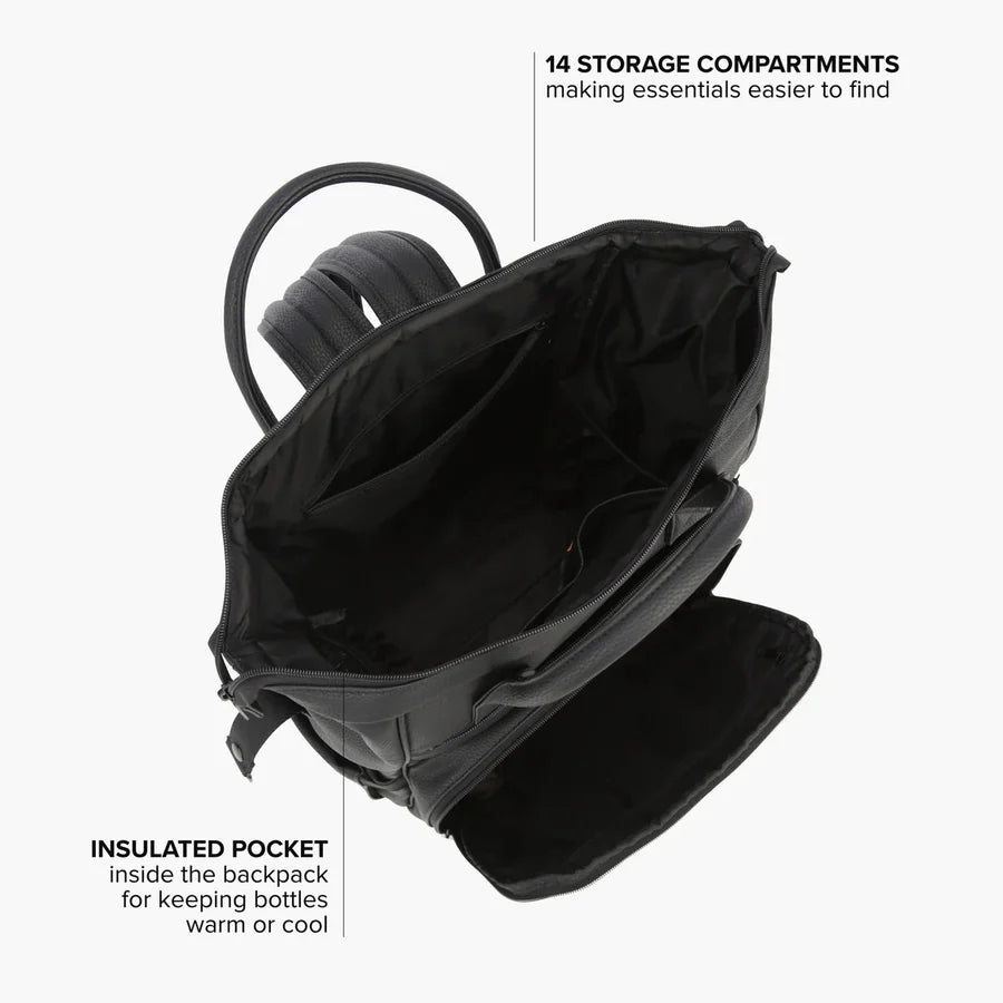 DFY R1 Diaper Backpack - Black- Strolleria