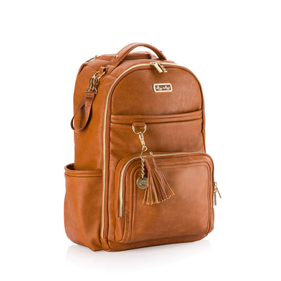 Itzy Ritzy Boss Plus™ Large Diaper Bag Backpack Cognac