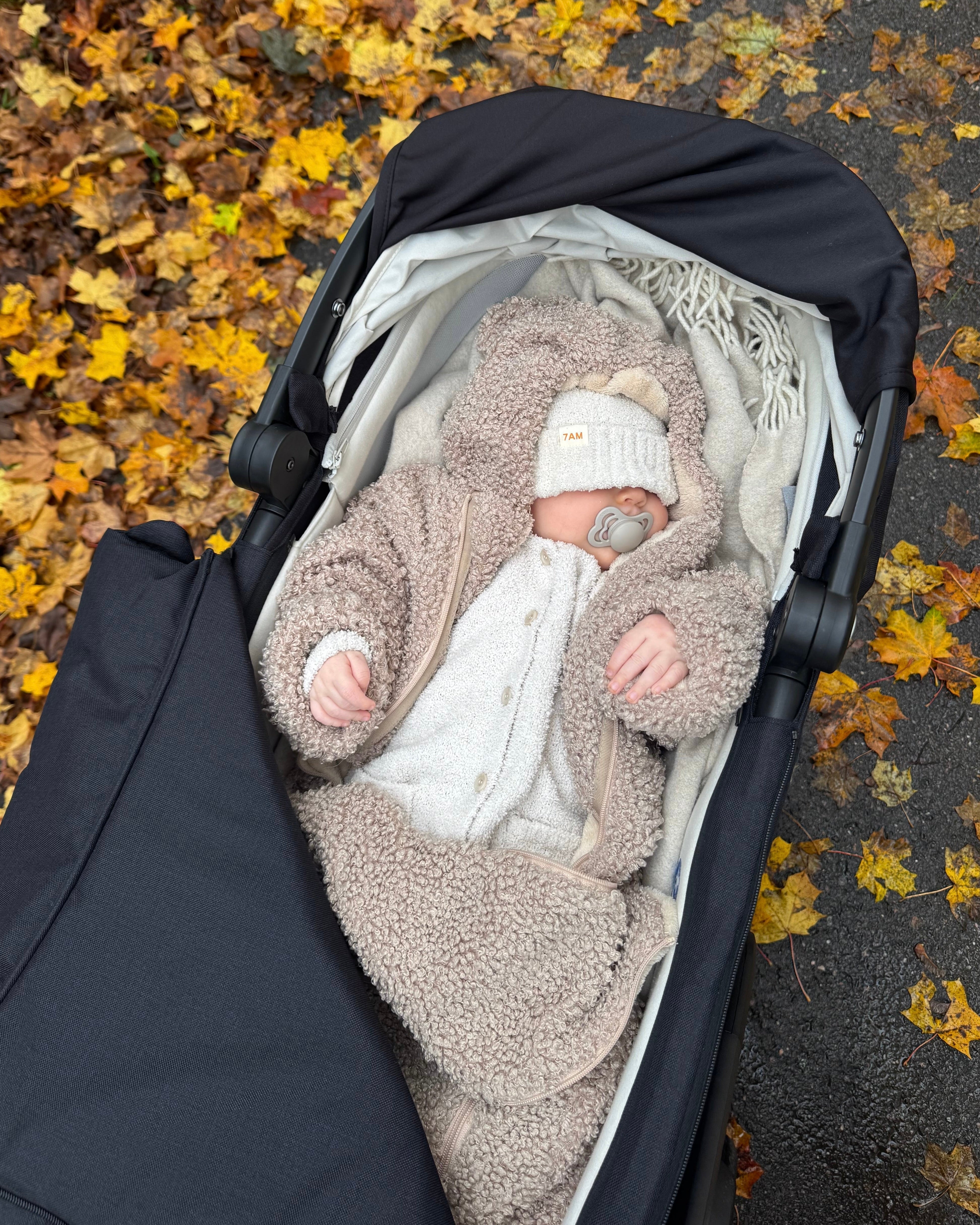 7AM Enfant Bunting Bebe_Teddy - Oatmeal- Strolleria