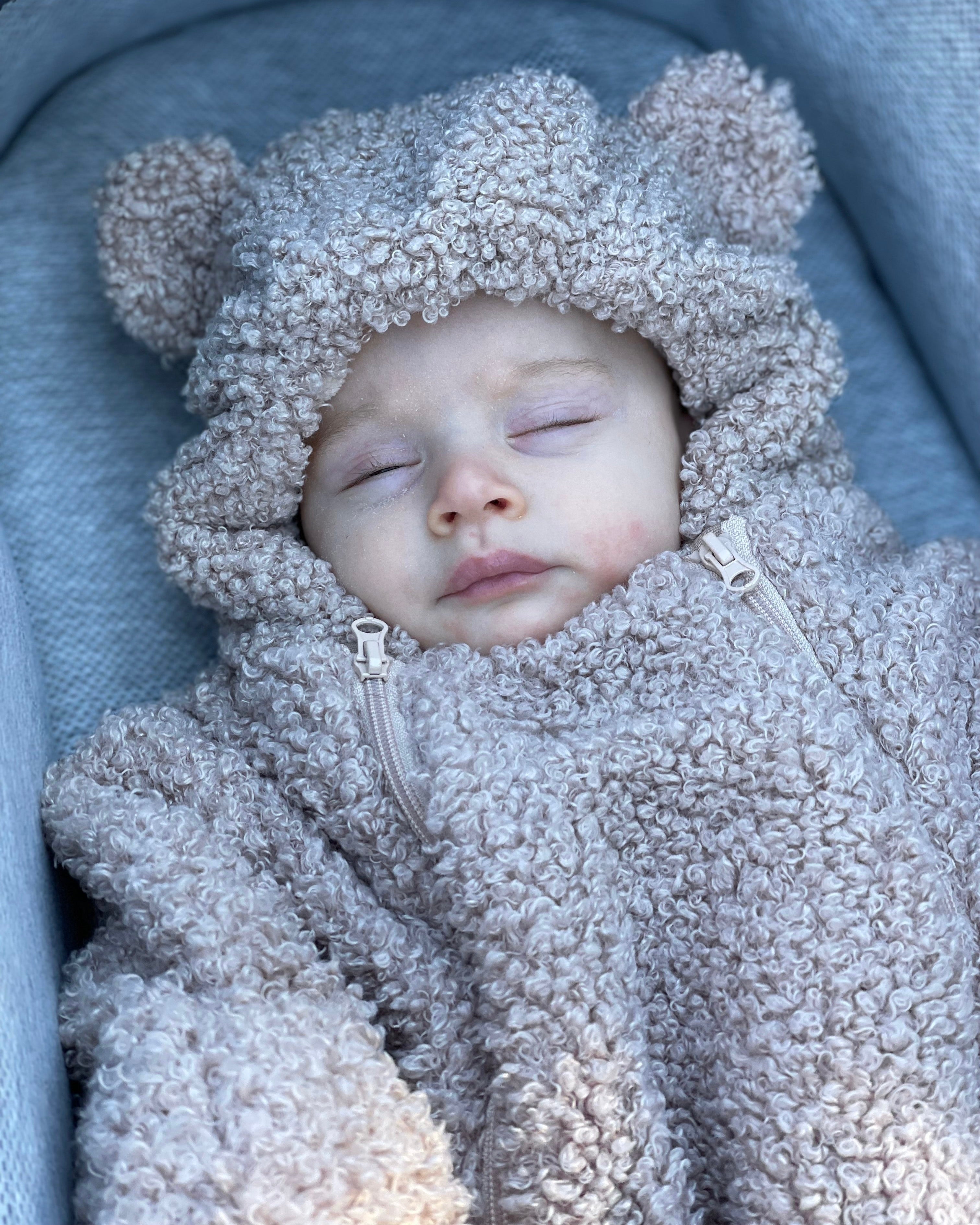 7AM Enfant Bunting Bebe_Teddy - Oatmeal- Strolleria
