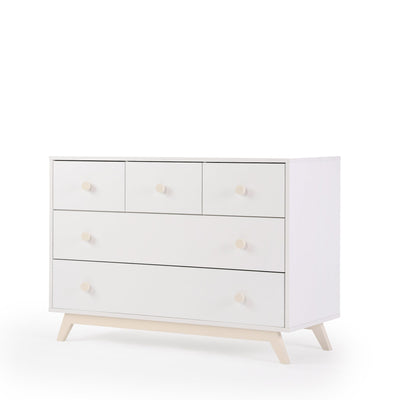 Dadada Gramercy 5-drawer Dresser White / Meringue