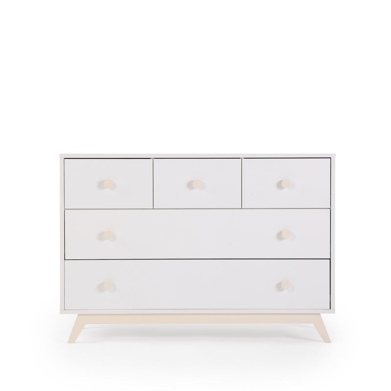 Dadada Gramercy 5-drawer Dresser White / Meringue