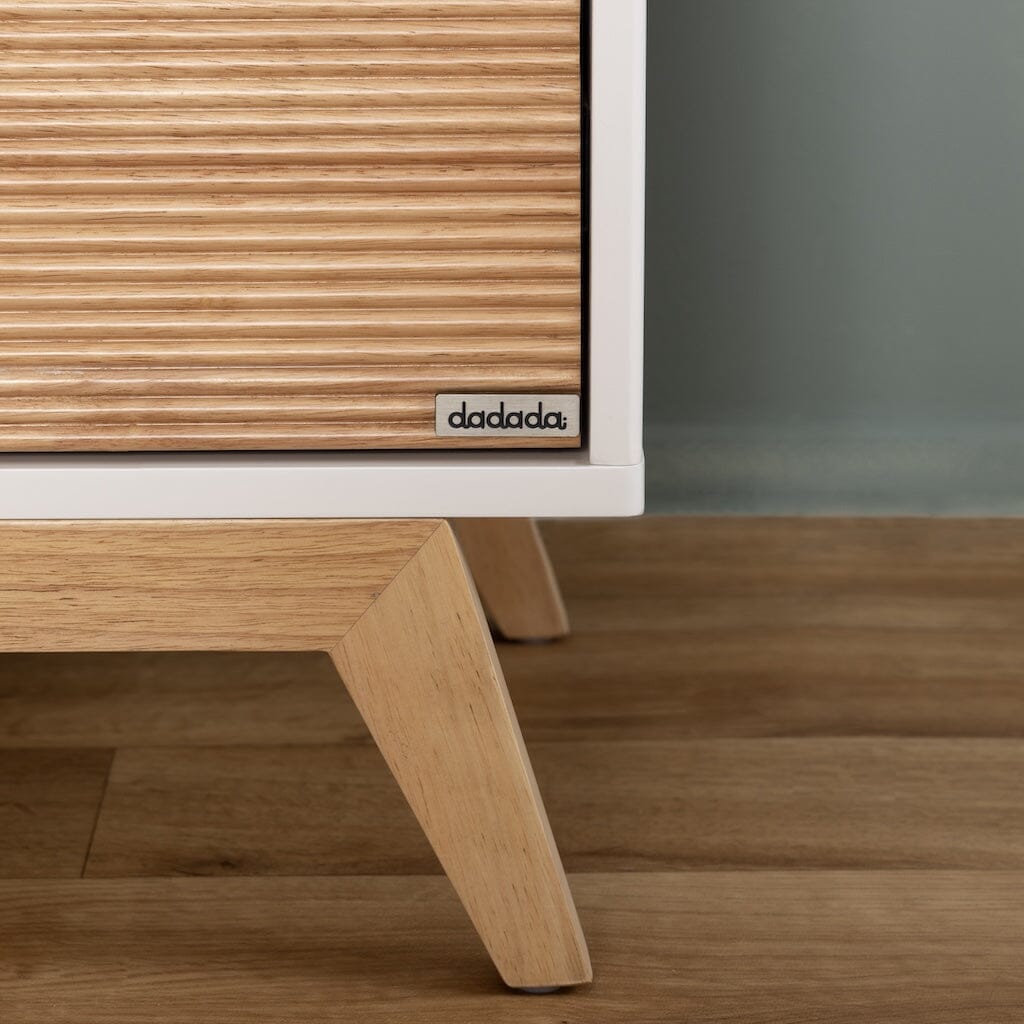 dadada Merry 6-Drawer Dresser in White/Natural- Strolleria