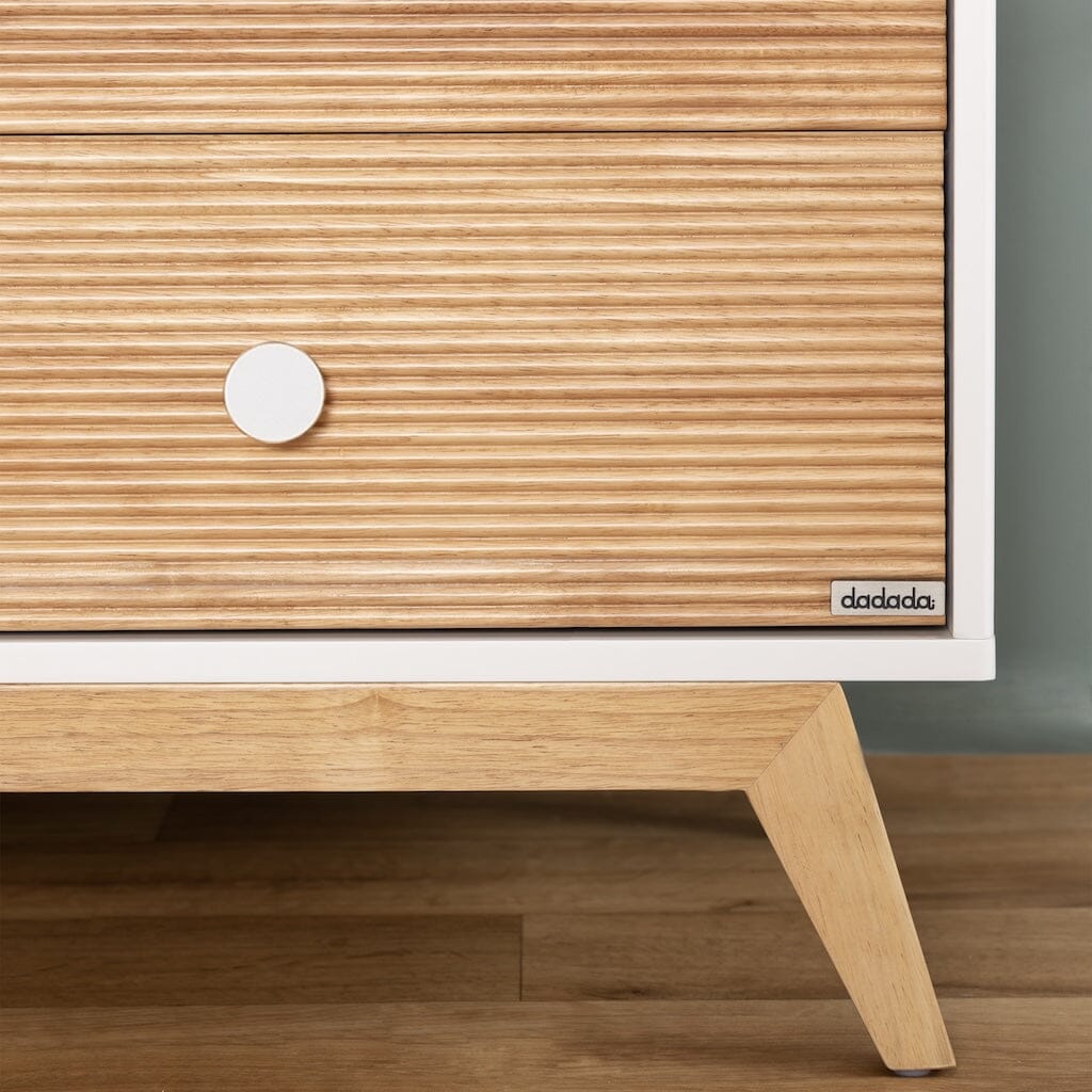 dadada Merry 6-Drawer Dresser in White/Natural- Strolleria