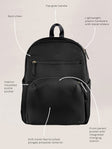 JuJuBe Deluxe Backpack Diaper Bag - Black - Bambi Baby