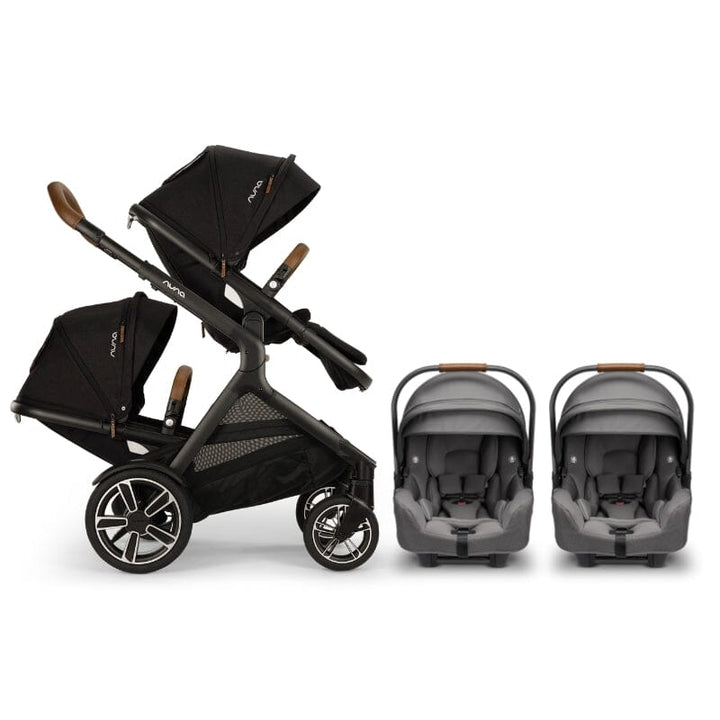 Nuna DEMI Next and PIPA RX Twin Travel System Baby Carriage