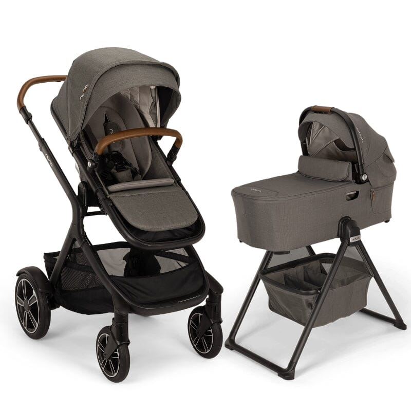 Nuna DEMI Next Stroller Rider Board and Bassinet Stand Bundle