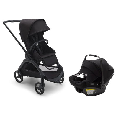 Bugaboo Dragonfly Stroller and Turtle Air Travel System - Black / Midnight Black / Black