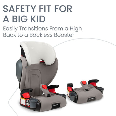 Britax Highpoint 2-Stage Belt-Positioning Booster Seat Grey Ombre