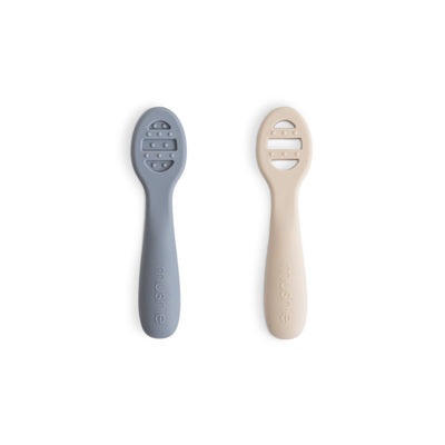 Mushie First Feeding Baby Spoons 2-Pack