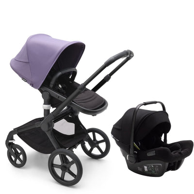 Bugaboo Fox5 and Turtle Air Travel System Astro Purple Black