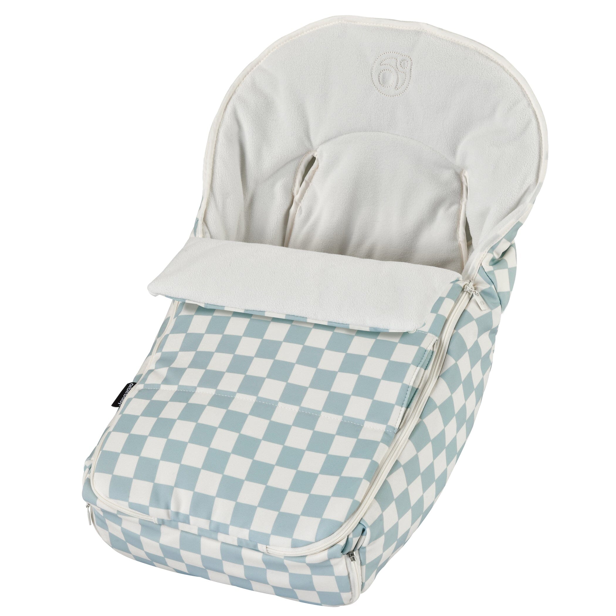 Orbit Baby Stroller Footmuff in Checkered Surf Spray- Strolleria