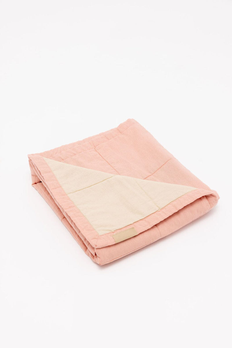 WildBird Linen Quilted Blanket - Galah and Sparrow