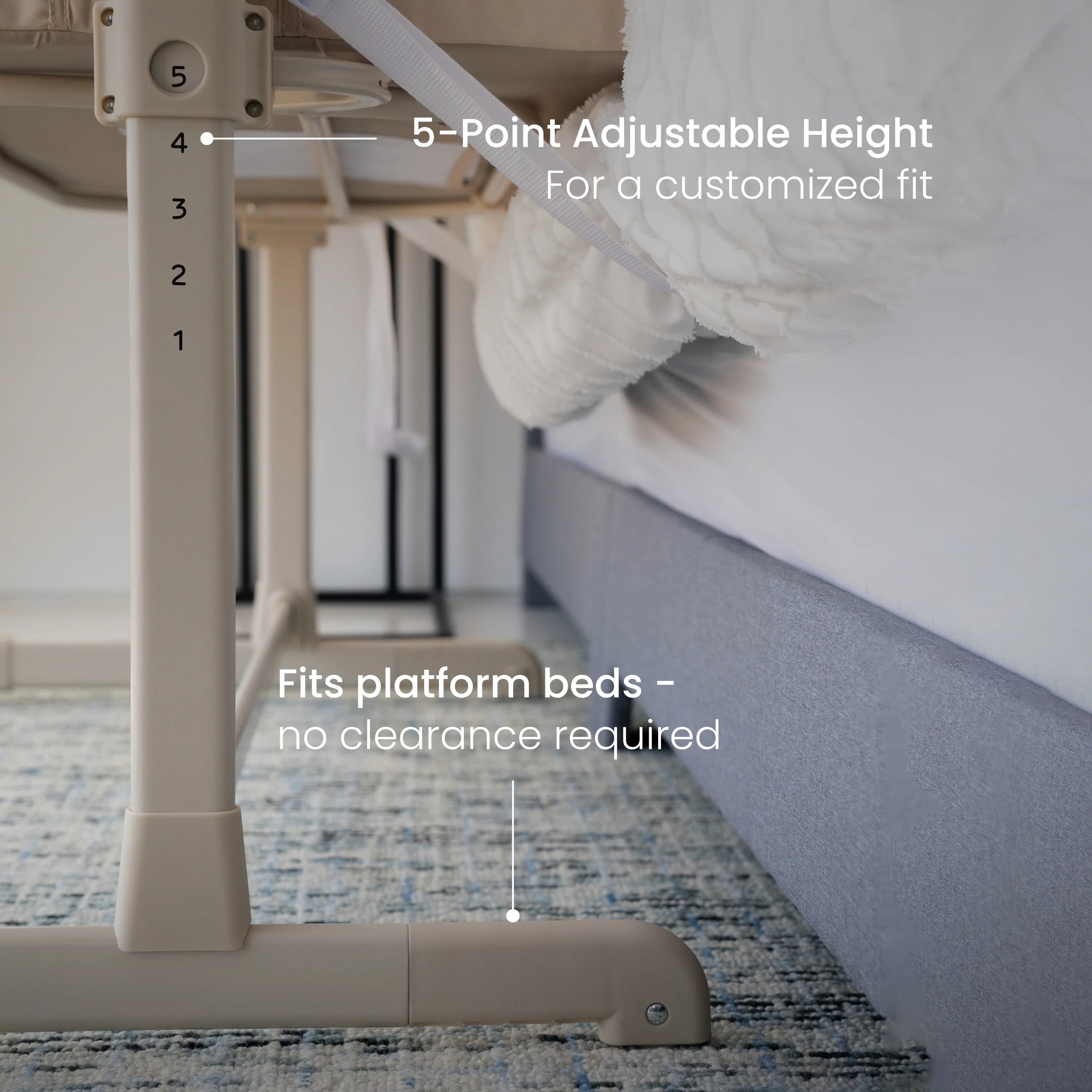 Halo 2-in-1 Bedside Bassinet Sleeper- Strolleria