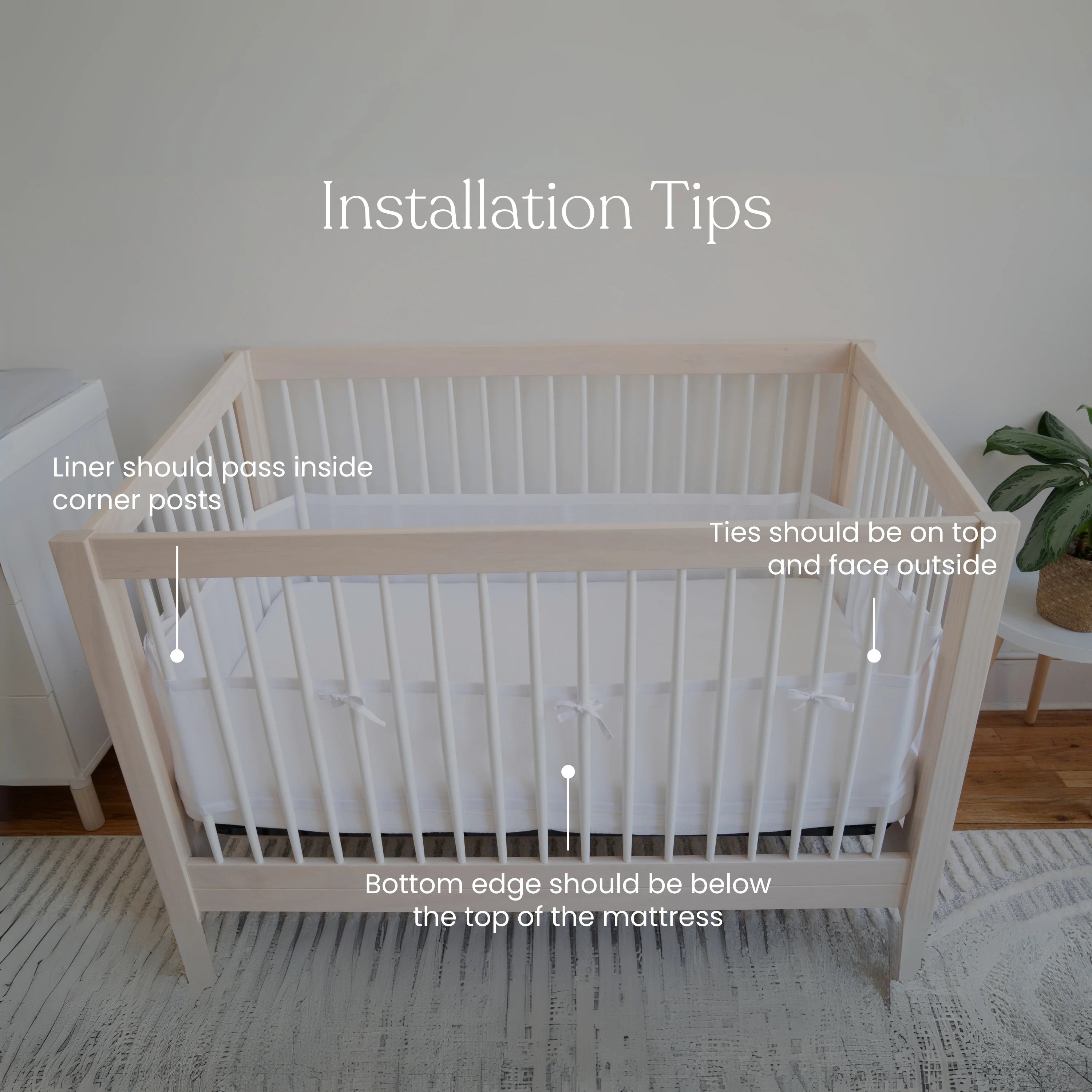 Halo Breathable Mesh Crib Liner for Full Sized Crib- Strolleria