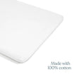 Halo Mini Crib Sheet 100% Cotton 2-Pack - White - Bambi Baby