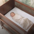 Halo Mini Crib Sheet 100% Cotton 2-Pack - White - Bambi Baby