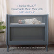 Halo Mini Crib Sheet 100% Cotton 2-Pack - White - Bambi Baby