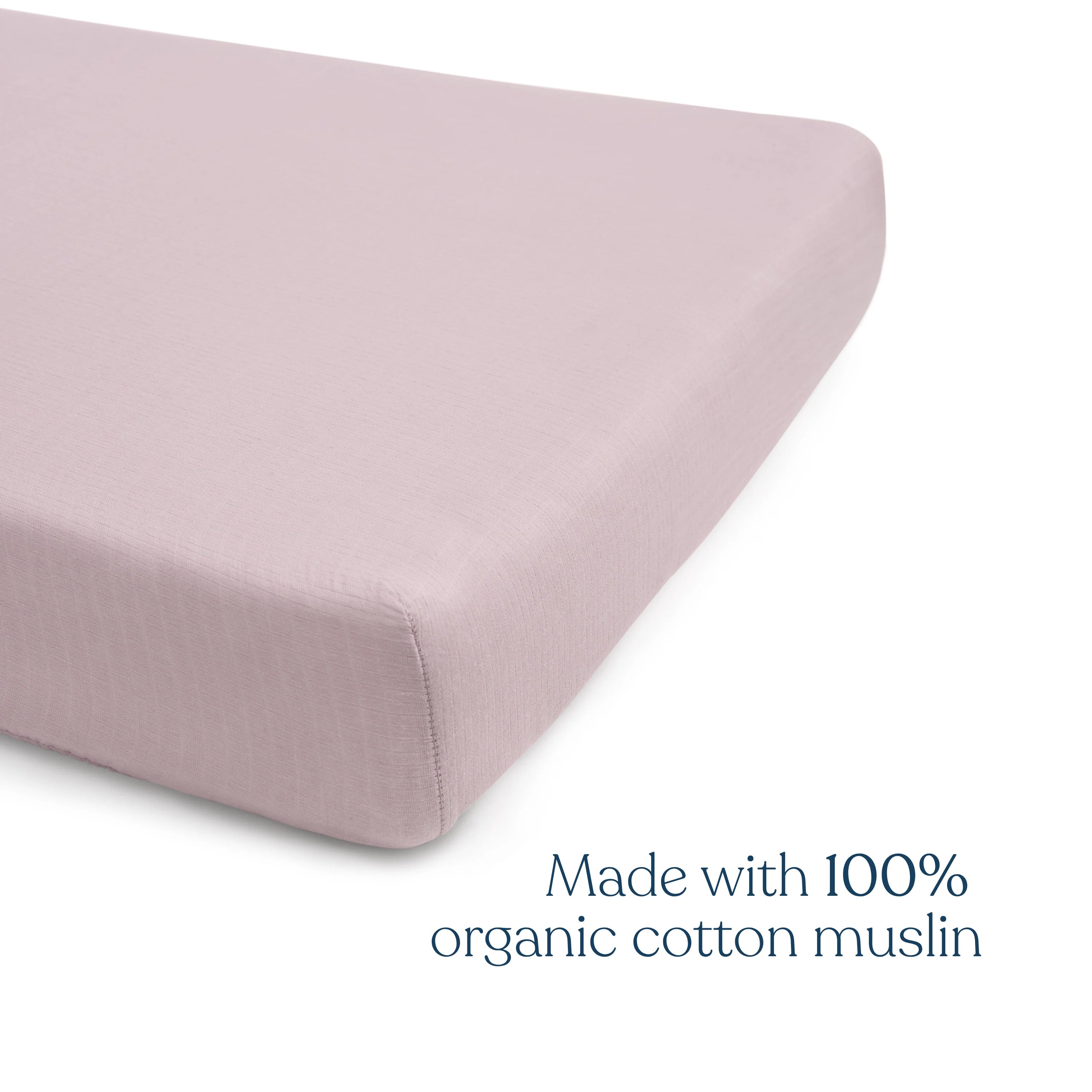 Halo Fitted Crib Sheets 100% Organic Cotton Muslin 2 Pack- Strolleria