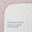 Halo Fitted Crib Sheets 100% Organic Cotton Muslin 2 Pack - Bambi Baby