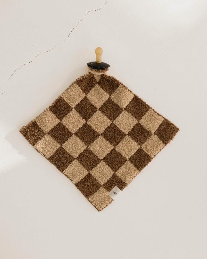 Forever French Baby - Lovey | Brown Sugar Checkerboard