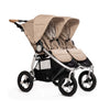 Sand Bumbleride Indie Twin Double Jogging Stroller - Three Quarter Front View | Strolleria