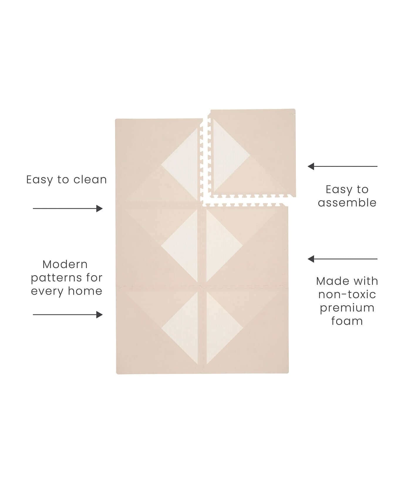 Toddlekind USA Haven Playmat In Kyte - Mocha- Strolleria