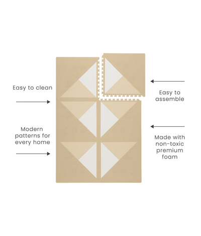 Toddlekind USA Haven Playmat in Kyte - Wheat