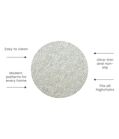 Toddlekind USA Splat Mat | Ocean Leaves - Stone