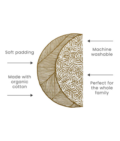 Toddlekind USA Snuggle Mat In Leaves - Sand Castle